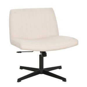 Adjustable Armless Criss Cross Office Desk Chair