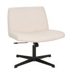 Adjustable Armless Criss Cross Office Desk Chair