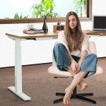 Adjustable Armless Criss Cross Office Desk Chair
