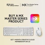 Logitech MX Master 3S Wireless Bluetooth Mouse - Pale Grey
