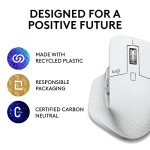 Logitech MX Master 3S Wireless Bluetooth Mouse - Pale Grey