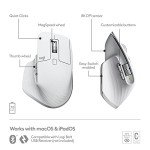 Logitech MX Master 3S Wireless Bluetooth Mouse - Pale Grey