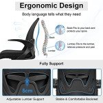 Ergonomic Tall Drafting Chair with Flip-up Armrests