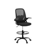 Ergonomic Tall Drafting Chair with Flip-up Armrests