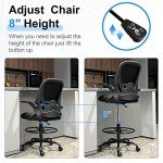 Ergonomic Tall Drafting Chair with Flip-up Armrests