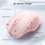 TECKNET Ergonomic 2.4G Wireless Optical Mouse