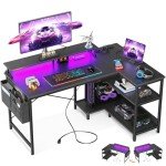 ODK 121 cm L-Shaped Gaming Desk with USB Ports