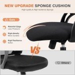 Ergonomic High-Back Office Desk Chair with Wheels