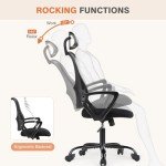 Ergonomic High-Back Office Desk Chair with Wheels