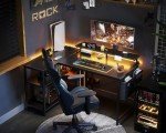 ODK 121 cm L-Shaped Gaming Desk with USB Ports