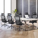 Ergonomic High-Back Office Desk Chair with Wheels