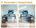 ODK 121 cm L-Shaped Gaming Desk with USB Ports