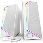 LENRUE USB/USB-C Powered PC Speakers with Headphone Jack