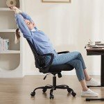Ergonomic Mesh Office Chair with Armrests and Lumbar Support