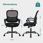 Ergonomic Mesh Office Chair with Armrests and Lumbar Support