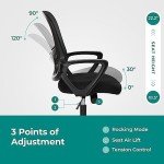Ergonomic Mesh Office Chair with Armrests and Lumbar Support