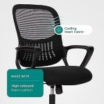 Ergonomic Mesh Office Chair with Armrests and Lumbar Support