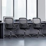 Ergonomic Mesh Office Chair with Armrests and Lumbar Support