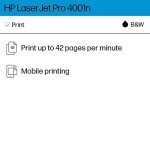 HP LaserJet Pro 4001n Black & White Printer