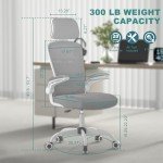 Mimoglad Ergonomic Office Chair with Adjustable Lumbar Support