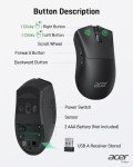 Acer Wireless 1200 DPI Mouse with USB Receiver