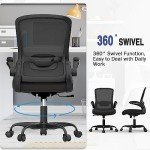 Ergonomic Black Office Chair with Adjustable Support