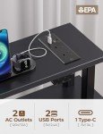 39-Inch Seventable Computer Desk with Power Outlets