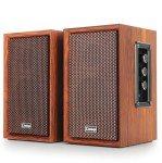 40W Wooden PC Speakers with Strong Bass & Bluetooth