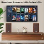 40W Wooden PC Speakers with Strong Bass & Bluetooth