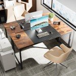 63-Inch Modern Computer Desk with Storage Solutions