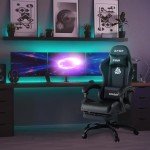 N-GEN Gaming Chair with Footrest and Lumbar Support