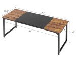 63-Inch Modern Computer Desk with Storage Solutions