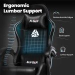 N-GEN Gaming Chair with Footrest and Lumbar Support