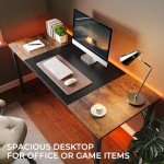 63-Inch Modern Computer Desk with Storage Solutions