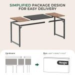 63-Inch Modern Computer Desk with Storage Solutions