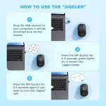 PEIOUS Rechargeable Wireless Mouse with Jiggler Feature