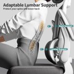 Ergonomic White Office Chair for Comfort & Support