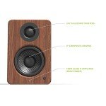 Kanto YU2 Powered Desktop Speakers - Walnut Finish