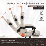GTPLAYER Ivory Ergonomic Gaming Chair with Speakers