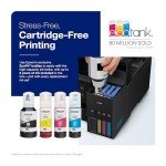 Epson EcoTank ET-2850 Wireless Color All-in-One Cartridge-Free Supertank Printer with Scan, Copy and Auto 2-Sided Printing - Black, Medium