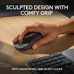 Logitech Wave Keys MK670 Combo, Wireless Ergonomic Keyboard with Signature M550 L Wireless Mouse, Comfortable Natural Typing, Bluetooth, Logi Bolt, for Multi-OS, Windows/Mac - Graphite