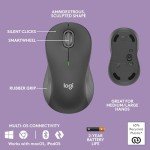 Logitech Wave Keys MK670 Combo, Wireless Ergonomic Keyboard with Signature M550 L Wireless Mouse, Comfortable Natural Typing, Bluetooth, Logi Bolt, for Multi-OS, Windows/Mac - Graphite