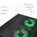 ALCPOK Gaming PC Desktop, Intel Core i5 14400F, RTX 4060, 32GB RAM, 1TB SSD, ARGB Fan, Tower Computer for Gaming and Office