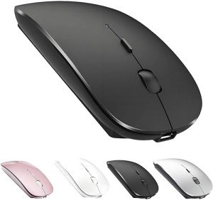 ZERU Bluetooth Mouse,Rechargeable Wireless Mouse for MacBook Pro/MacBook Air,Bluetooth Wireless Mouse for Laptop/PC/Mac/iPad pro/Computer