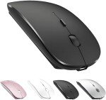 ZERU Bluetooth Mouse,Rechargeable Wireless Mouse for MacBook Pro/MacBook Air,Bluetooth Wireless Mouse for Laptop/PC/Mac/iPad pro/Computer