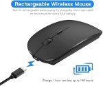 ZERU Bluetooth Mouse,Rechargeable Wireless Mouse for MacBook Pro/MacBook Air,Bluetooth Wireless Mouse for Laptop/PC/Mac/iPad pro/Computer
