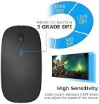 ZERU Bluetooth Mouse,Rechargeable Wireless Mouse for MacBook Pro/MacBook Air,Bluetooth Wireless Mouse for Laptop/PC/Mac/iPad pro/Computer