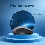 Lenovo WL310 Bluetooth Silent Mouse - Ergonomic Wireless Mouse for Laptop - Adjustable DPI - Silent Clicks - Bluetooth 5.0 - Portable for Windows, Mac, and Chromebook - Compact Grey Computer Mouse