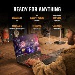 ASUS TUF Gaming A15 Gaming Laptop, 15.6” FHD 144Hz, 100% sRGB Display, GeForce RTX 4050, AMD Ryzen 7 7435HS, 16GB DDR5, 512GB PCIe SSD, Wi-Fi 6, Windows 11, FA507NUR-AS73
