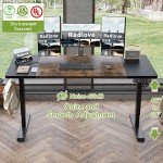 Radlove Electric Height Adjustable Standing Desk, 63x 30 Inches Stand Up Ergonomic Desk Workstation, Splice Board Home Office Computer Table